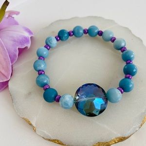 🔮 Handmade *LARIMAR* intention bracelet